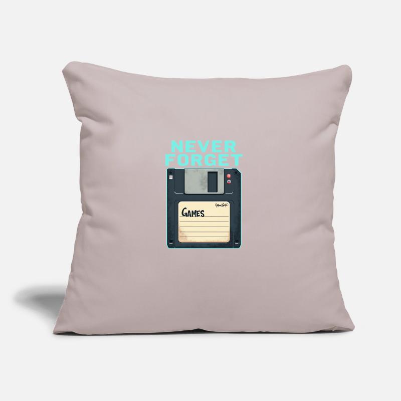 Never Forget Retro Floppy Disk Design Sofa pillow with filling 45cm x 45cm