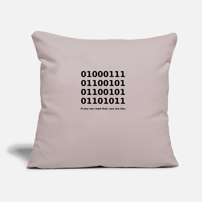 Binary / Binär Code Binärcode Funny T-Shirt Sofakissen mit Füllung 45 x 45 cm
