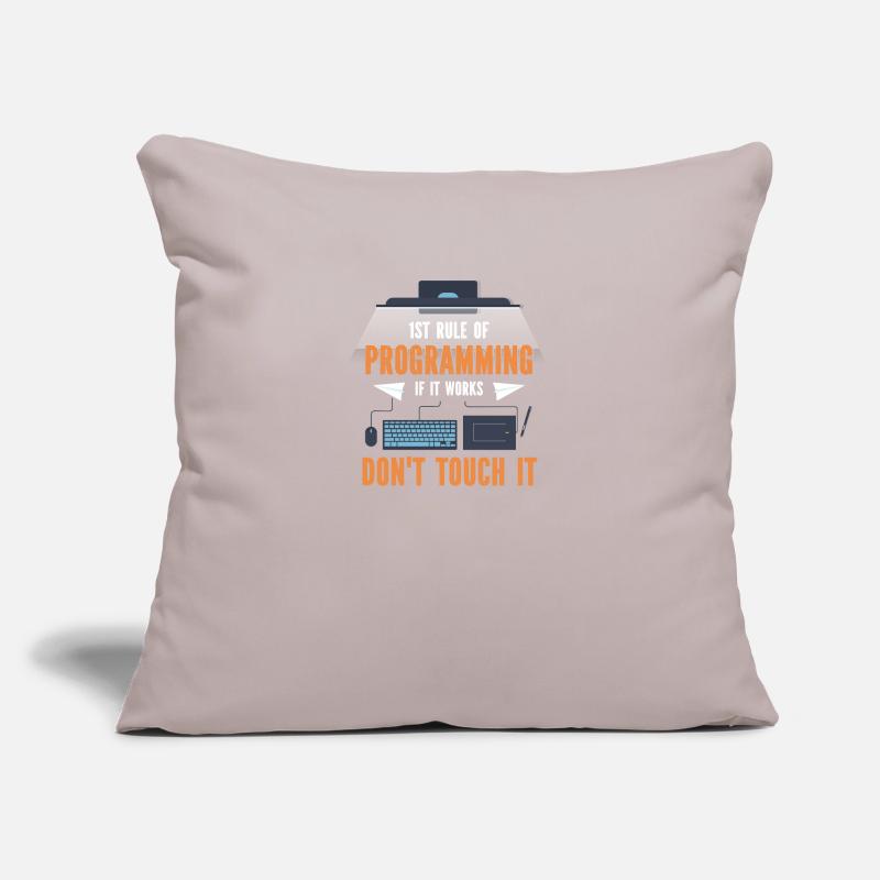 Programmer Programming Code Computer Sofa pillow with filling 45cm x 45cm