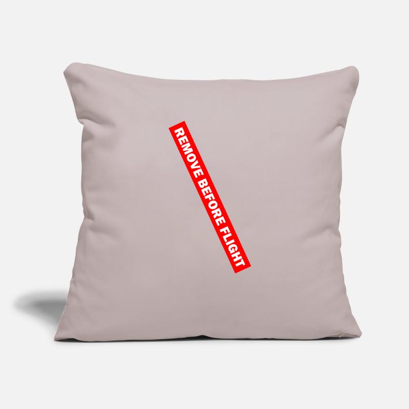REMOVE BEFORE FLIGHT 02 Sofa pillow with filling 45cm x 45cm