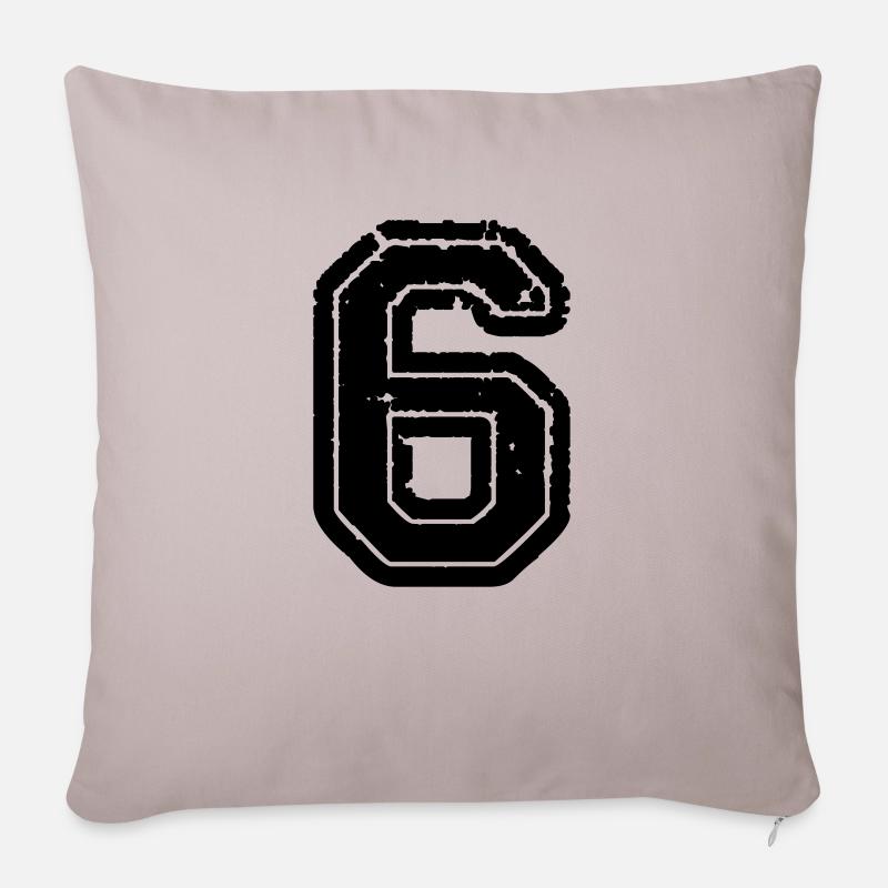 6 - Sofakissen mit Füllung 45 x 45 cm - helles Taupe