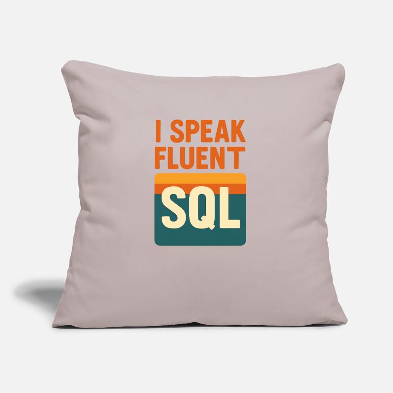 I speak SQL Sofa pillow with filling 45cm x 45cm