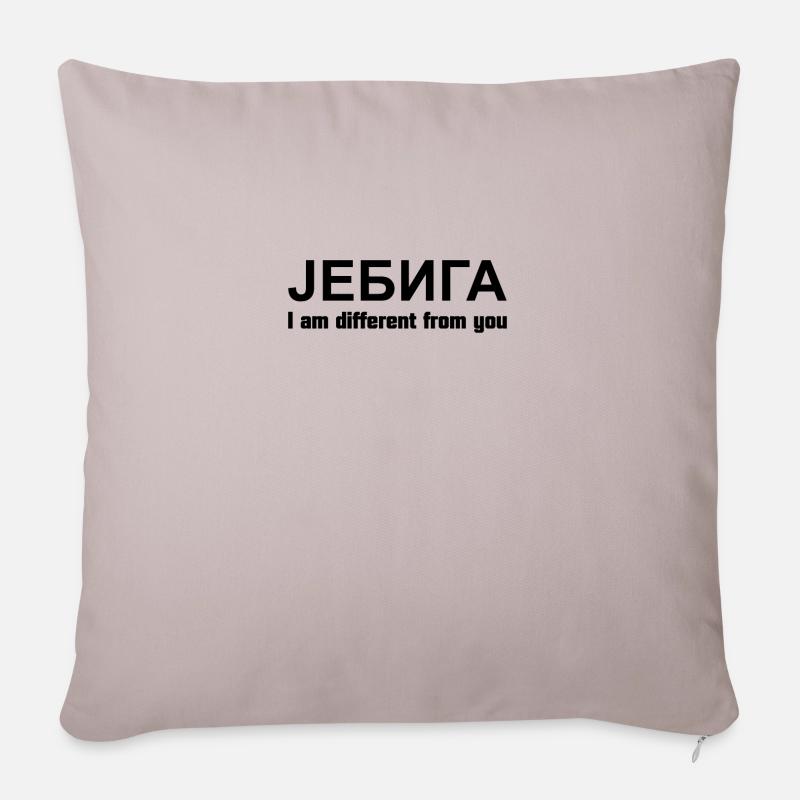 jebiga anders - Sofakissen mit Füllung 45 x 45 cm - helles Taupe
