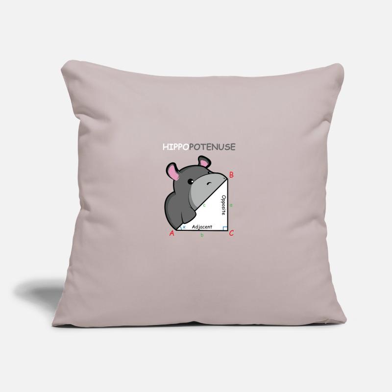 Hippopotenuse Math Genius Gift Sofa pillow with filling 45cm x 45cm
