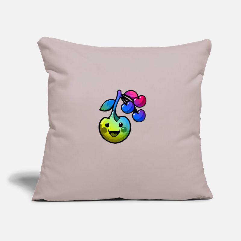 Kirsche Comic Bunt Sofakissen mit Füllung 45 x 45 cm