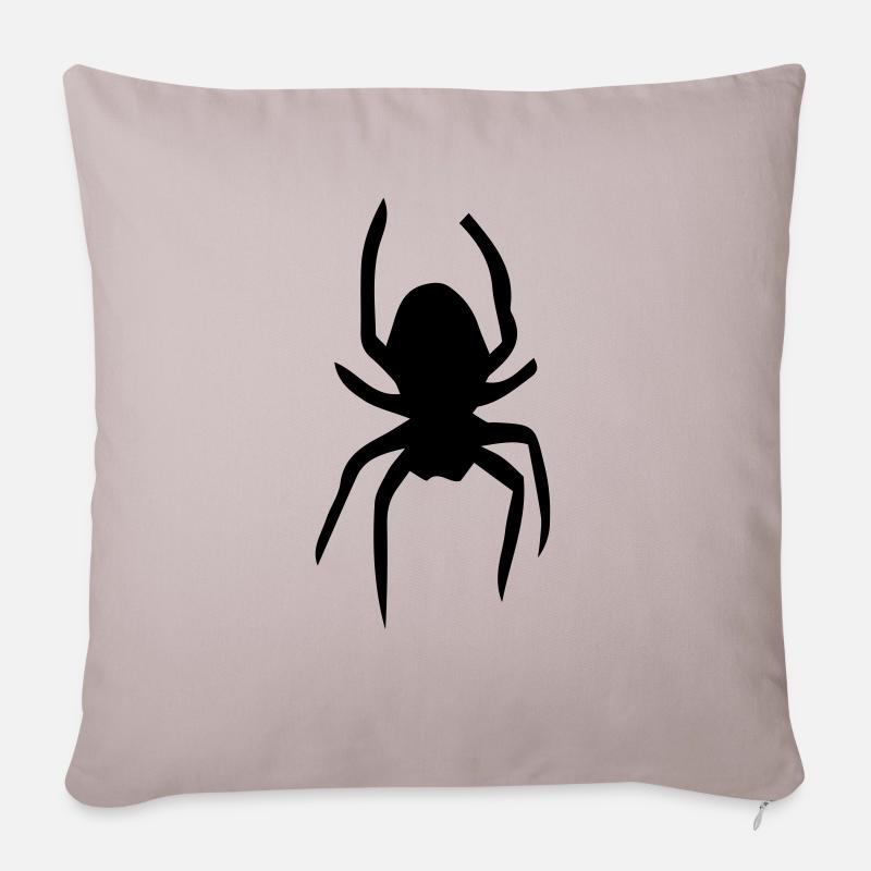Spinne - Sofakissen mit Füllung 45 x 45 cm - helles Taupe