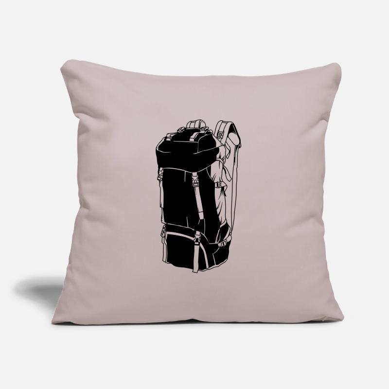 backpack camping backpacker icon Sofa pillow with filling 45cm x 45cm