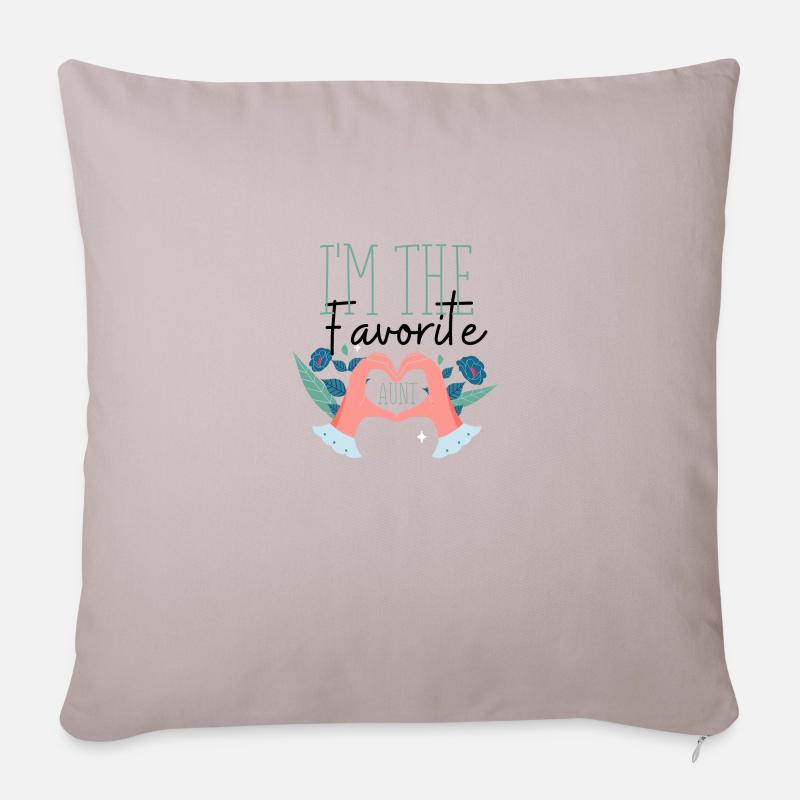 Zia - Cuscino da divano 45 x 45 cm con riempimento - grigio chiaro