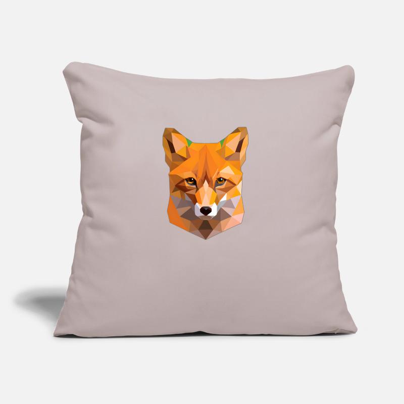Abstract Polygon Fox Sofa pillow with filling 45cm x 45cm