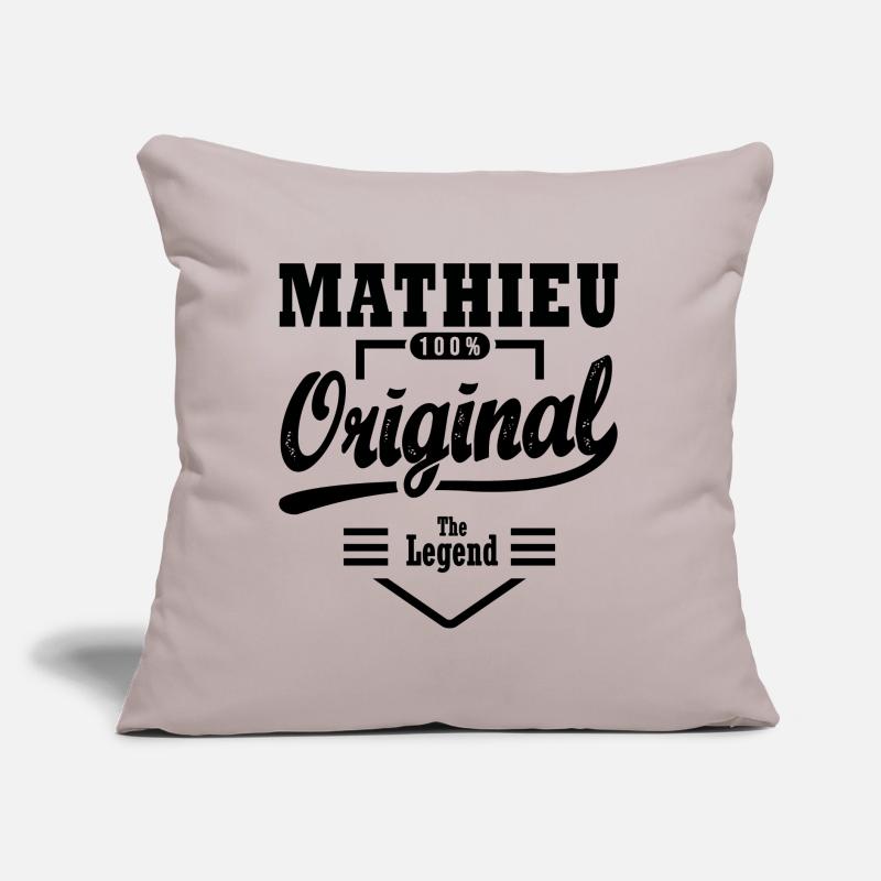 MATHIEU personalized gift first name Mathieu Sofa pillow with filling 45cm x 45cm