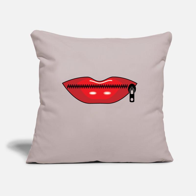 Fermeture éclair à la bouche Coussin et housse de 45 x 45 cm
