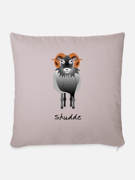 Skudde grau - Sofakissen mit Füllung 45 x 45 cm - helles Taupe