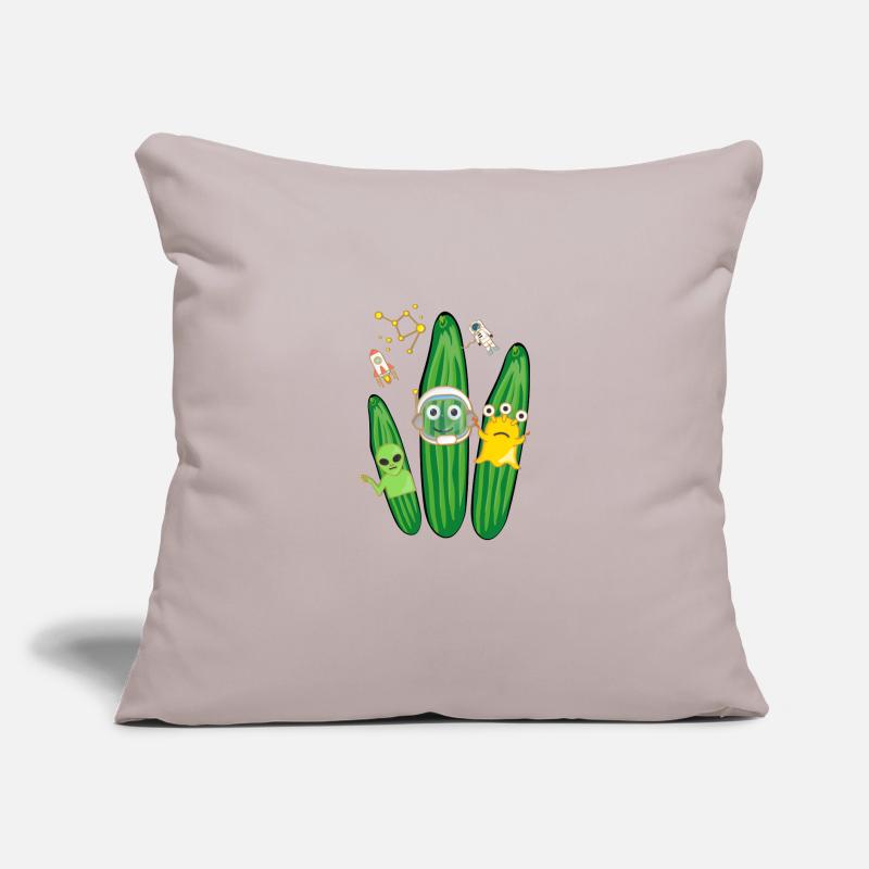 Trio de concombre,Concombre,Concombre,Concombre,Concombre,Concombre,Espace, Alien Coussin et housse de 45 x 45 cm