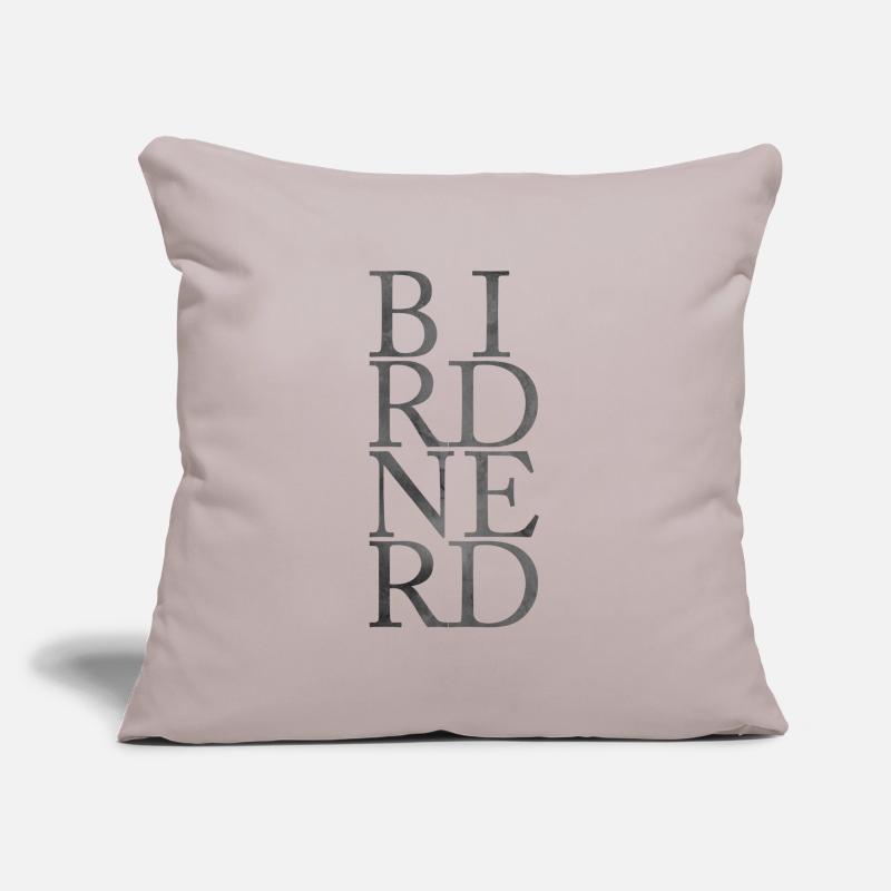 BIRDNERD Coussin et housse de 45 x 45 cm