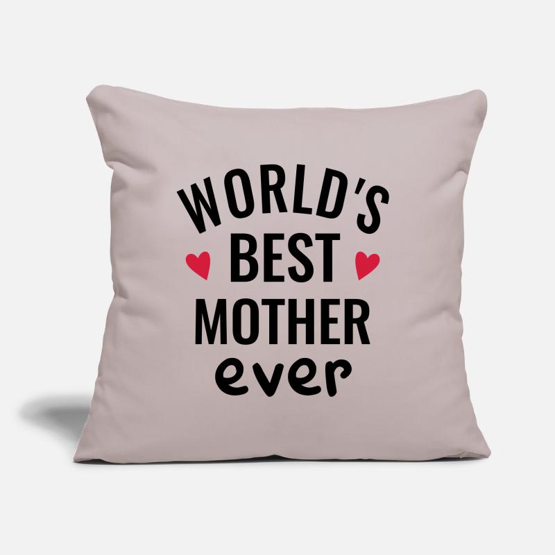 Beste Mutter der Welt Mama Muttertag Liebe Herz Sofakissen mit Füllung 45 x 45 cm