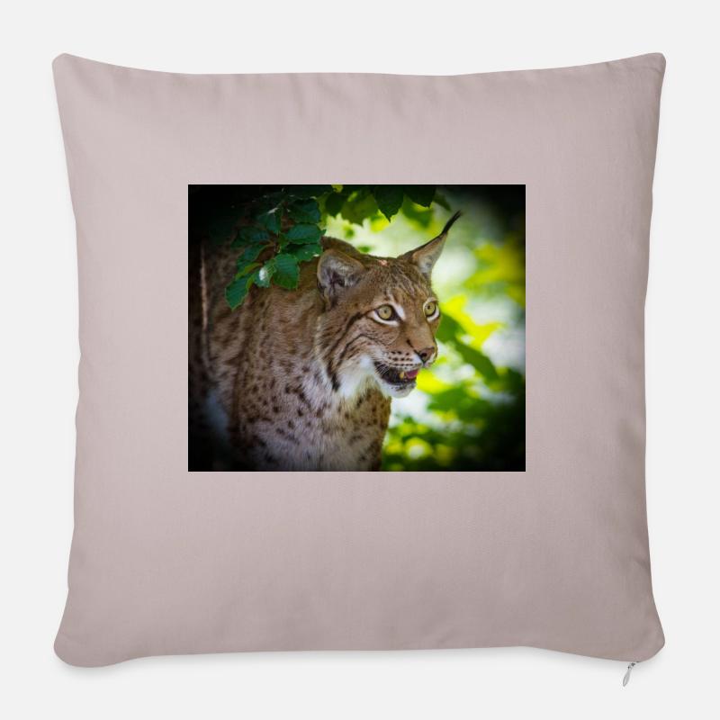 Luchs - Sofakissen mit Füllung 45 x 45 cm - helles Taupe
