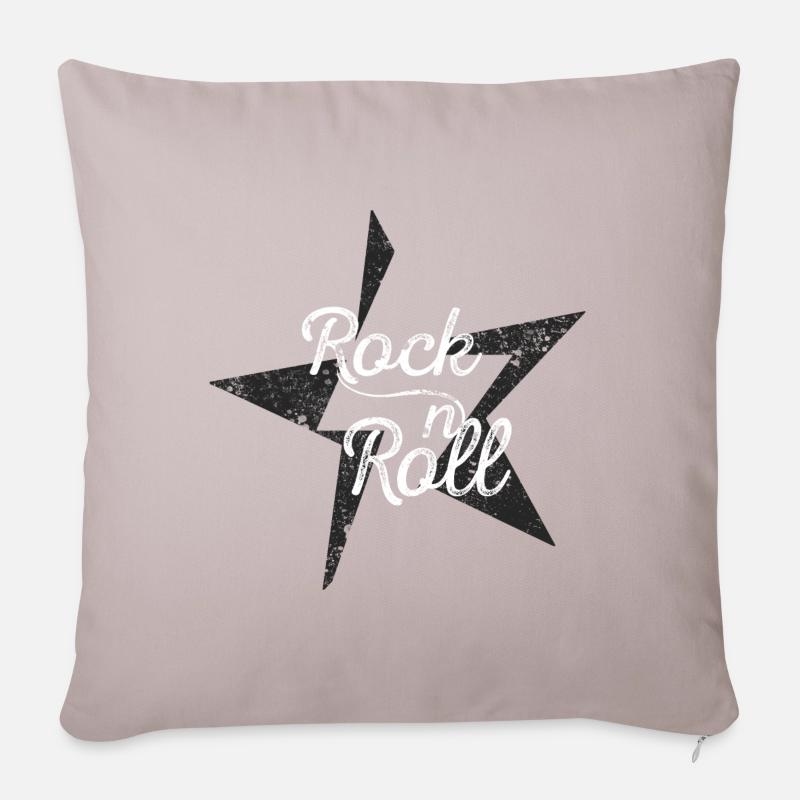 Only Rock 'n' Roll - Sofakissen mit Füllung 45 x 45 cm - helles Taupe