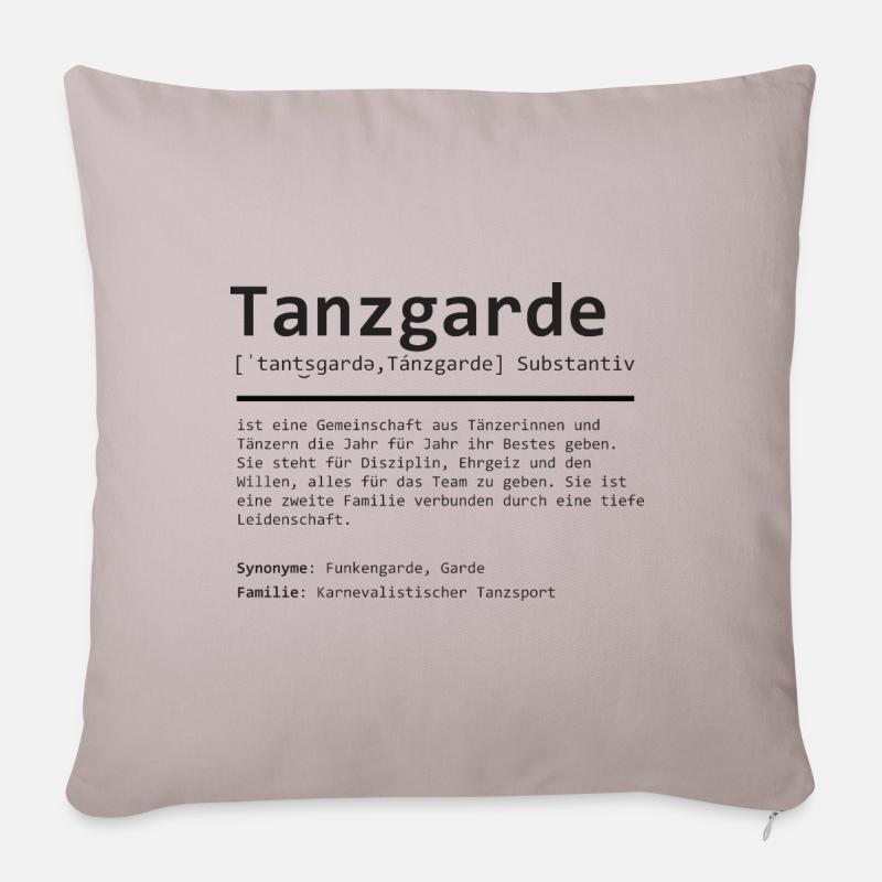 Tanzgarde | Definition | Grammatik - Sofakissen mit Füllung 45 x 45 cm - helles Taupe
