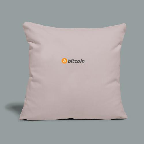 Bitcoin Logo #BTC - Cojín de sofá con relleno 45 x 45 cm