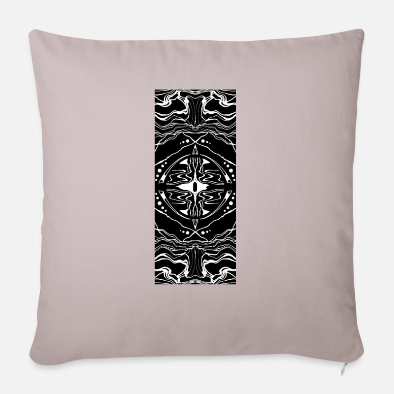 Tribal Abstract Pattern - Sofakissen mit Füllung 45 x 45 cm - helles Taupe