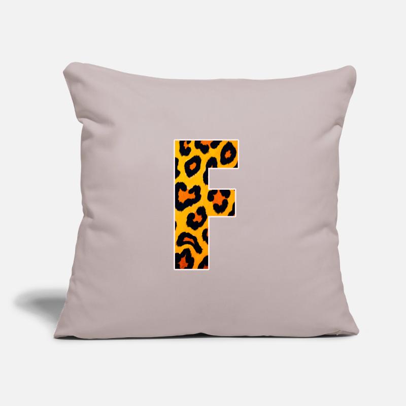 Leopard Effect Fire Orange Pattern Sofa pillow with filling 45cm x 45cm