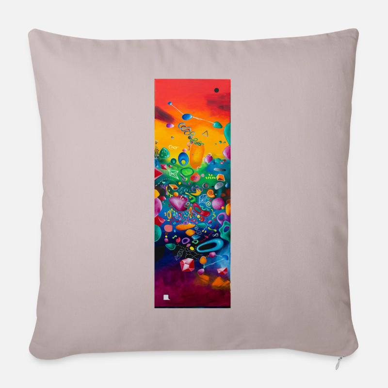 Circus - Coussin et housse de 45 x 45 cm - taupe clair