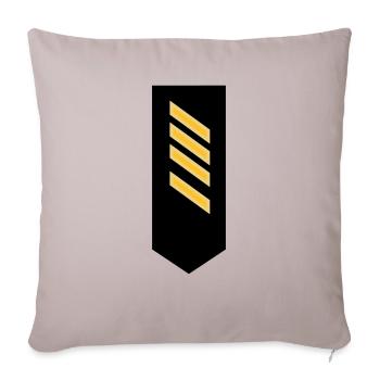 Épaulette caporal-chef marine - Coussin et housse de 45 x 45 cm - taupe clair - Devant