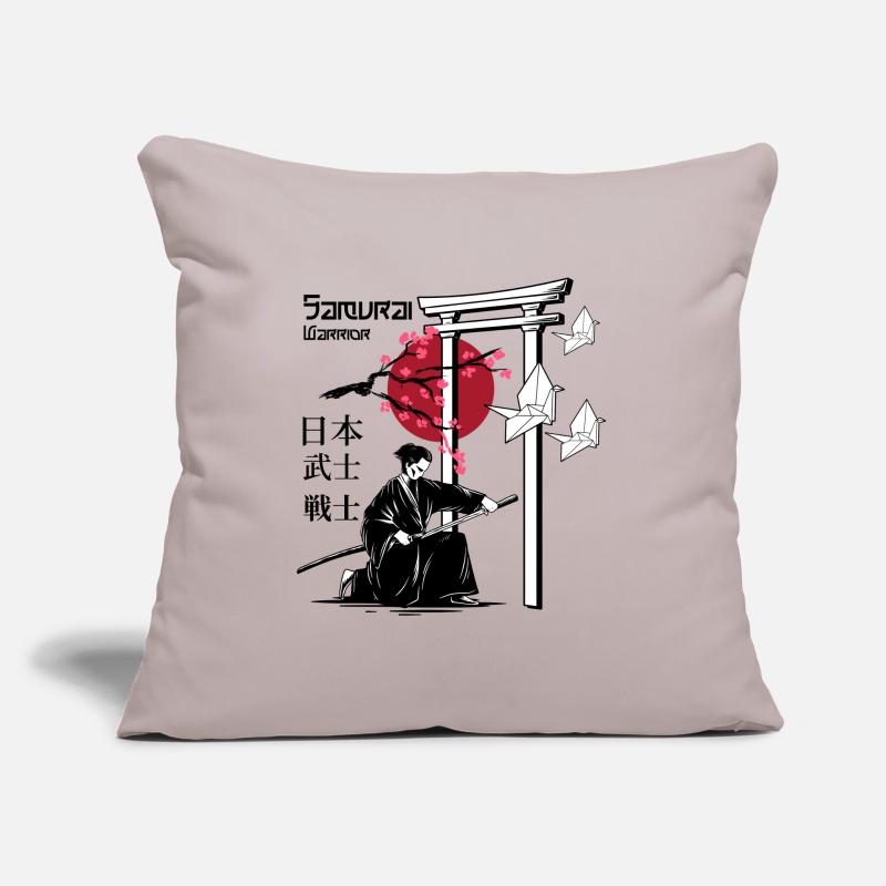 Samurai-Krieger Sofakissen mit Füllung 45 x 45 cm