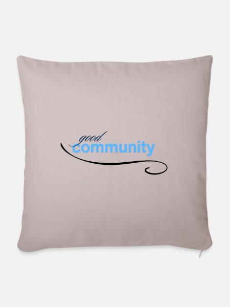 good community - Sofakissen mit Füllung 45 x 45 cm - helles Taupe