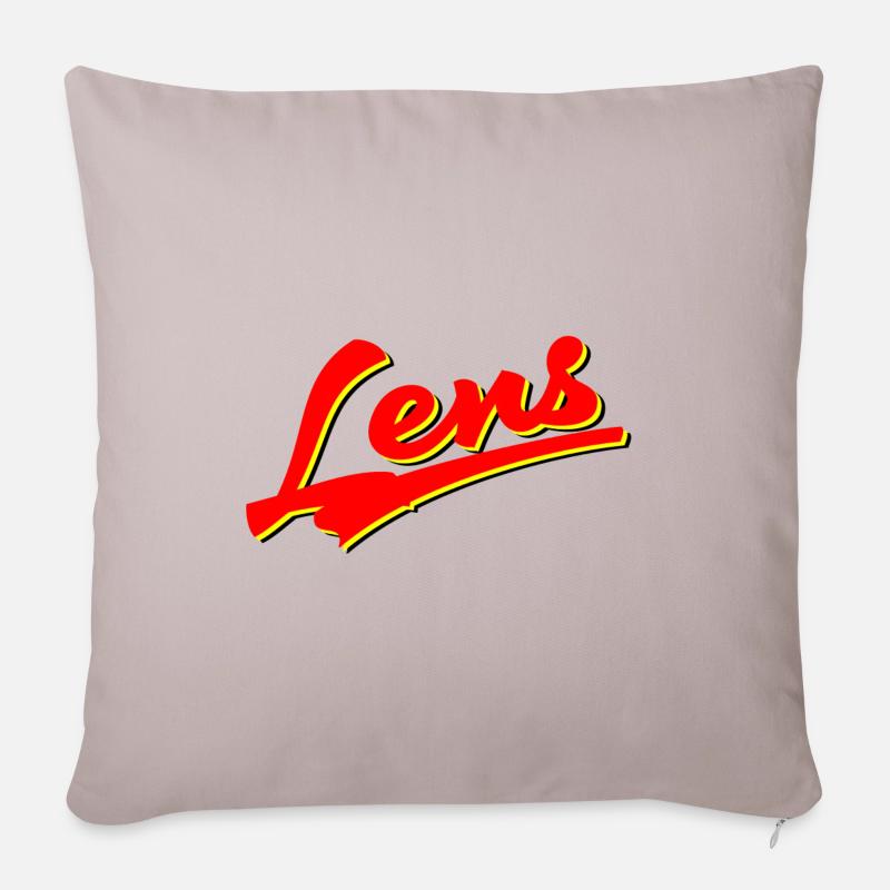 Retro Lens - Coussin et housse de 45 x 45 cm - taupe clair