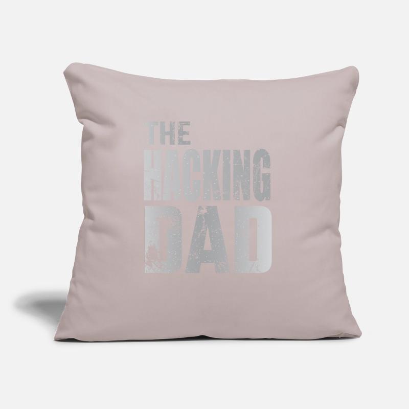 The Hacking Dad Hacker Father Papa Code Computer Sofa pillow with filling 45cm x 45cm