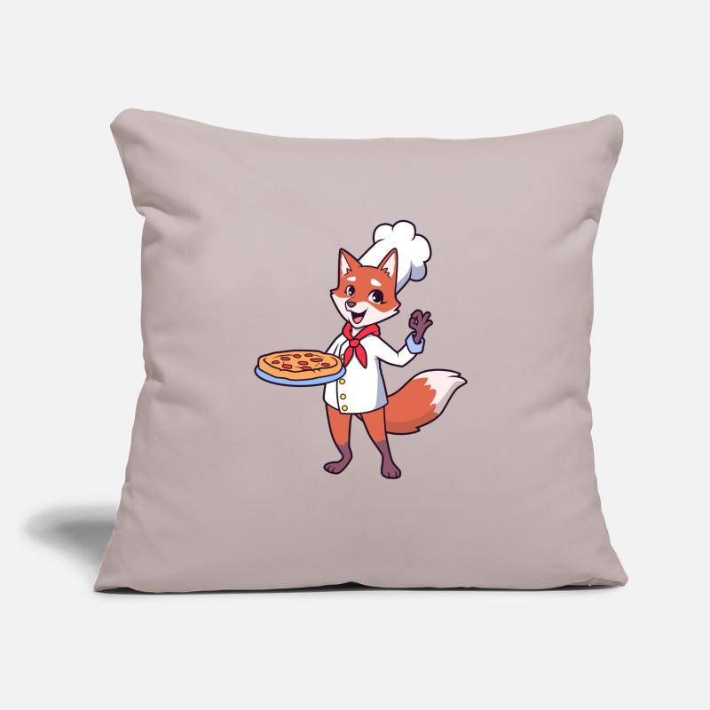 Fuchs is a pizza maker Sofa pillow with filling 45cm x 45cm