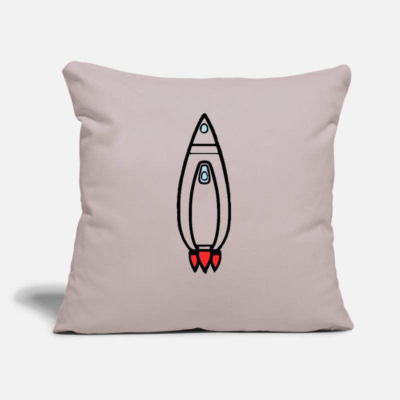 Vecteur de vol spatial spatial de fusée spatiale Coussin et housse de 45 x 45 cm