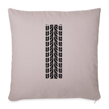 Spur Auto Reifen - Sofakissen mit Füllung 45 x 45 cm - helles Taupe - Vorne