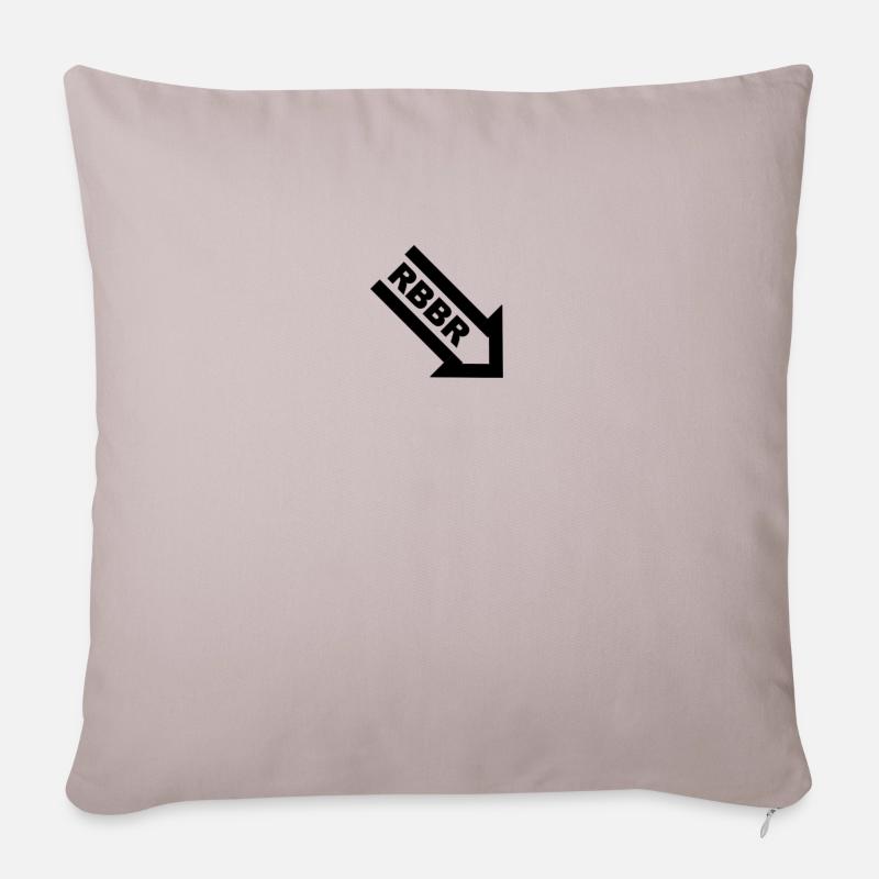 Rubber Bottom - Sofakissen mit Füllung 45 x 45 cm - helles Taupe