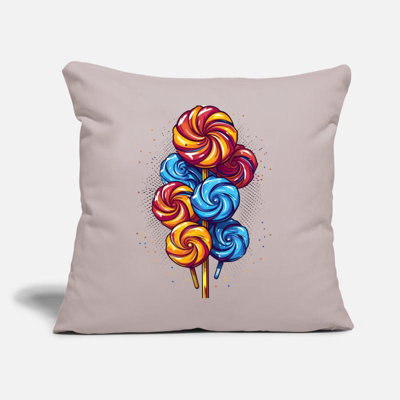 Lutscher oder Lollis Sofakissen mit Füllung 45 x 45 cm