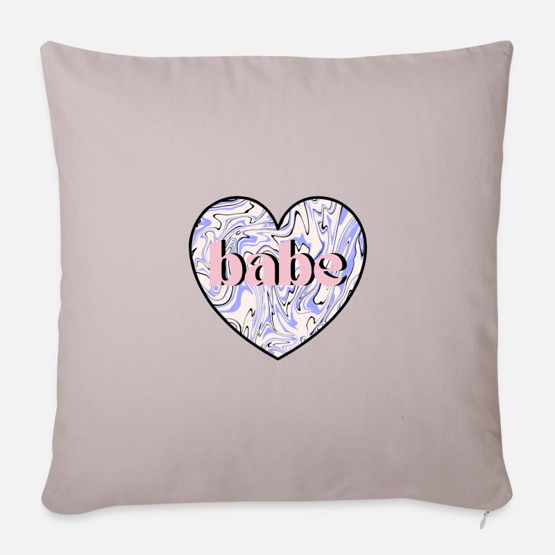 Bebe - Coussin et housse de 45 x 45 cm - taupe clair