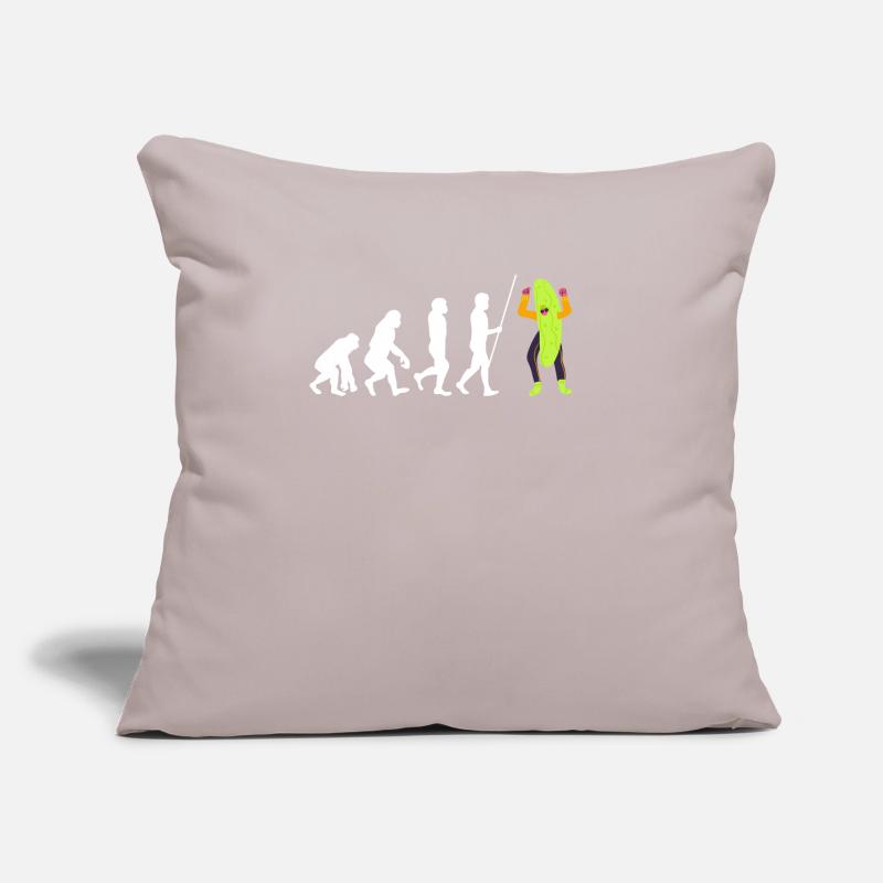 Cornichons Concombre Cornichon Lover Pot de cornichon en conserve Coussin et housse de 45 x 45 cm