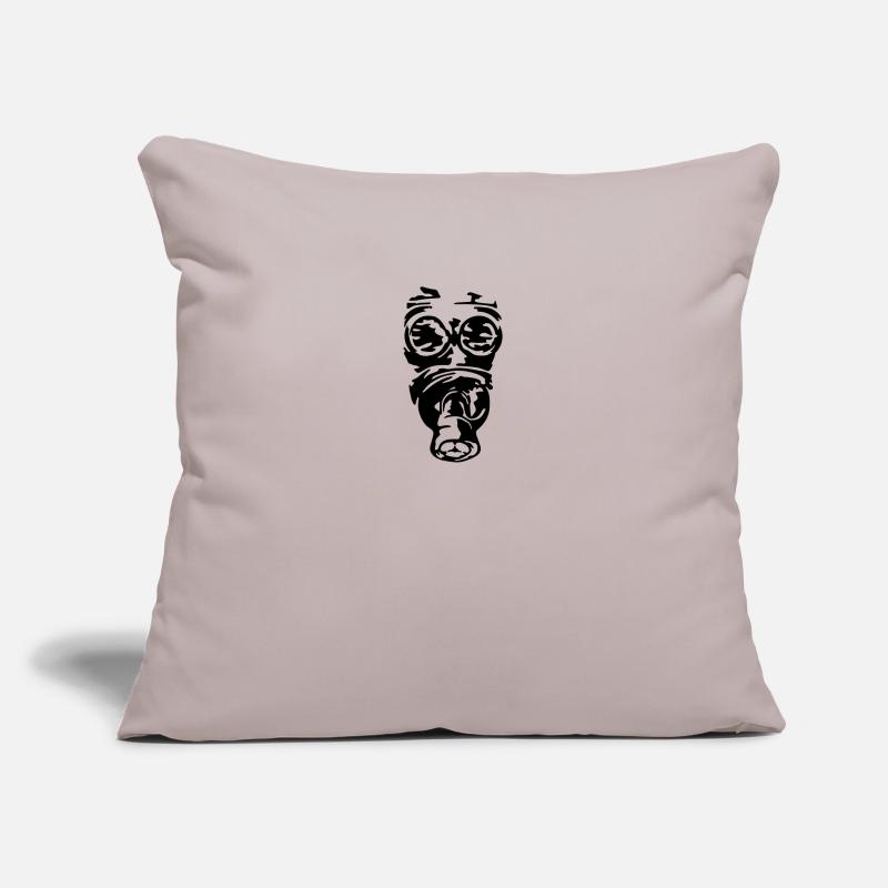 Masque à gaz Coussin et housse de 45 x 45 cm