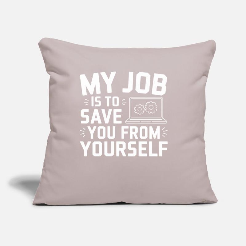 Administrator Support Nerd Computer Tech Sofa pillow with filling 45cm x 45cm