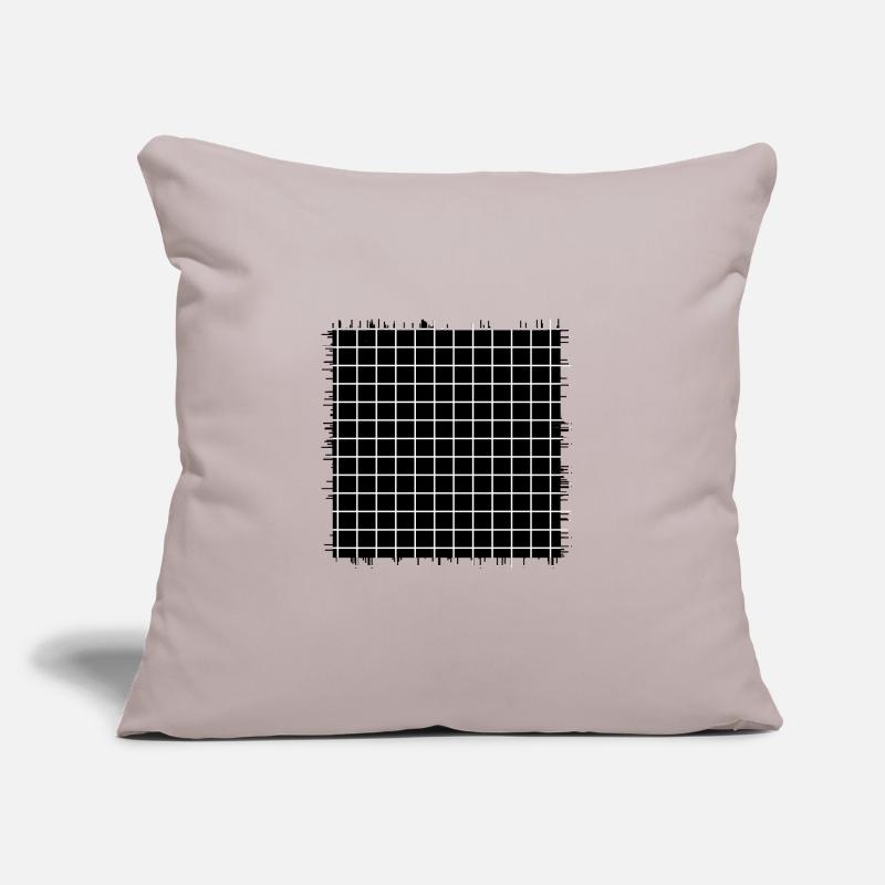 square shape crossed checkered pattern paper Sofa pillow with filling 45cm x 45cm