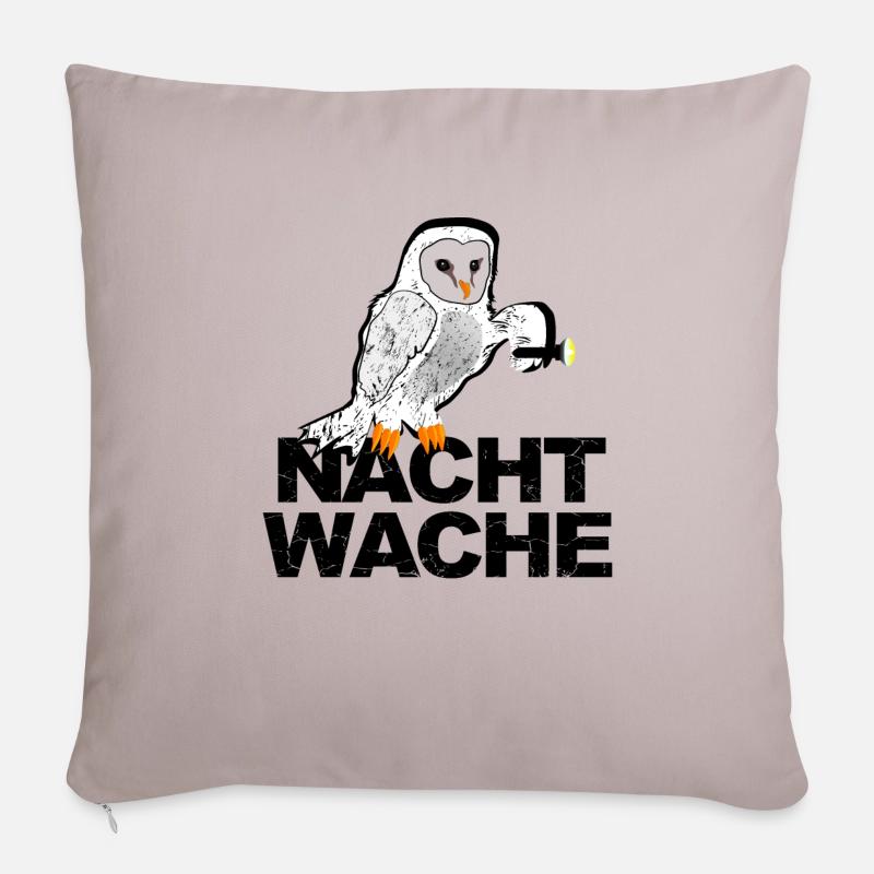 Bird Night Watch Owl with Flashlight Sofa pillow with filling 45cm x 45cm