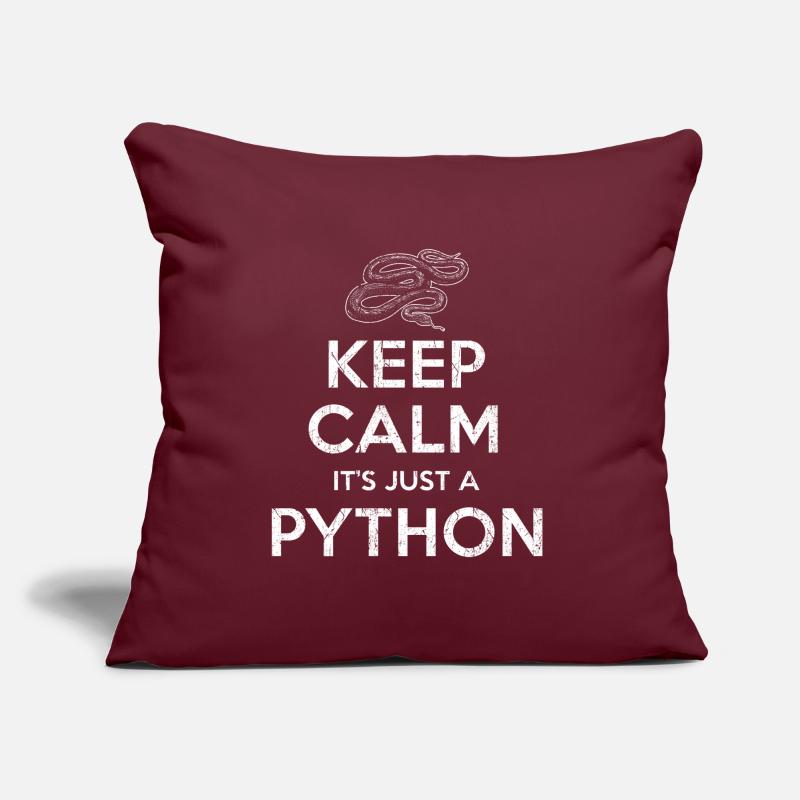 Python Schlange Sofakissen mit Füllung 45 x 45 cm