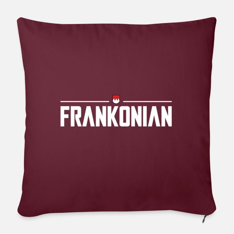Frankonian weiss - Sofakissen mit Füllung 45 x 45 cm - Burgunderrot
