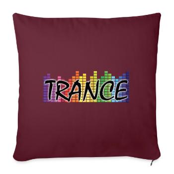 Trance - Elektronische Musik - Sofakissen mit Füllung 45 x 45 cm - Burgunderrot - Vorne