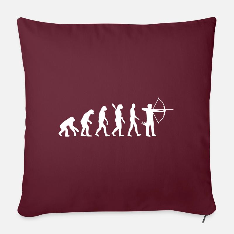 Archery Evolution WH - Sofakissen mit Füllung 45 x 45 cm - Burgunderrot