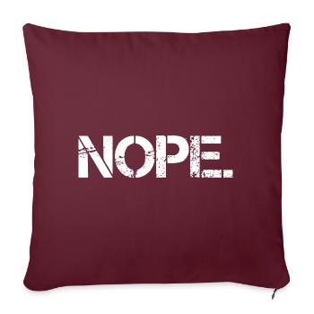 Non - Coussin et housse de 45 x 45 cm - bordeaux - Devant