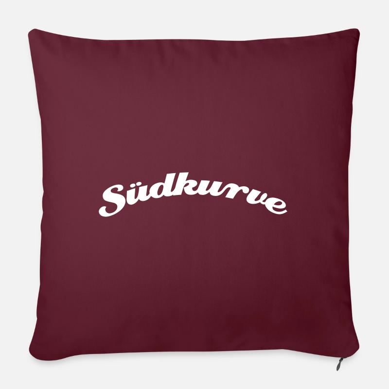 Südkurve München - Sofakissen mit Füllung 45 x 45 cm - Burgunderrot