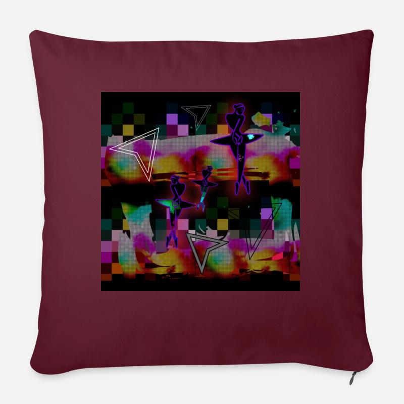 SWEEPY - Image - 2023 - Coussin et housse de 45 x 45 cm - bordeaux