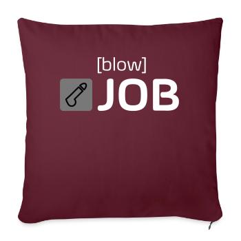 [blow] JOB - Sofakissen mit Füllung 45 x 45 cm - Burgunderrot - Vorne